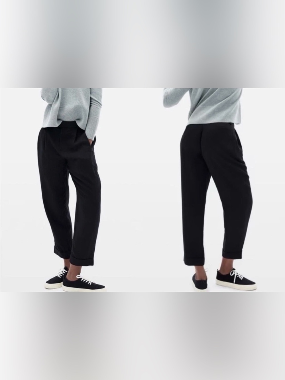 Everlane black The Put Together Pleat Pants size 0